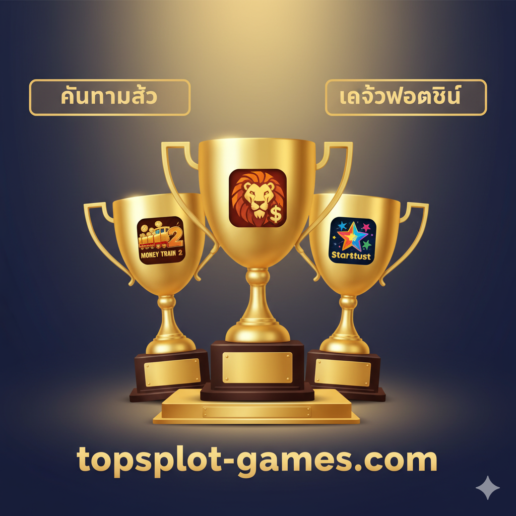 Een afbeelding die de aanbevolen online slot games toont als prijzen (trofeeën), met nadruk op 'Hoge RTP' en 'Grote Jackpots' om de kwaliteit en eerlijkheid van de topslot-games.com selectie te benadrukken.