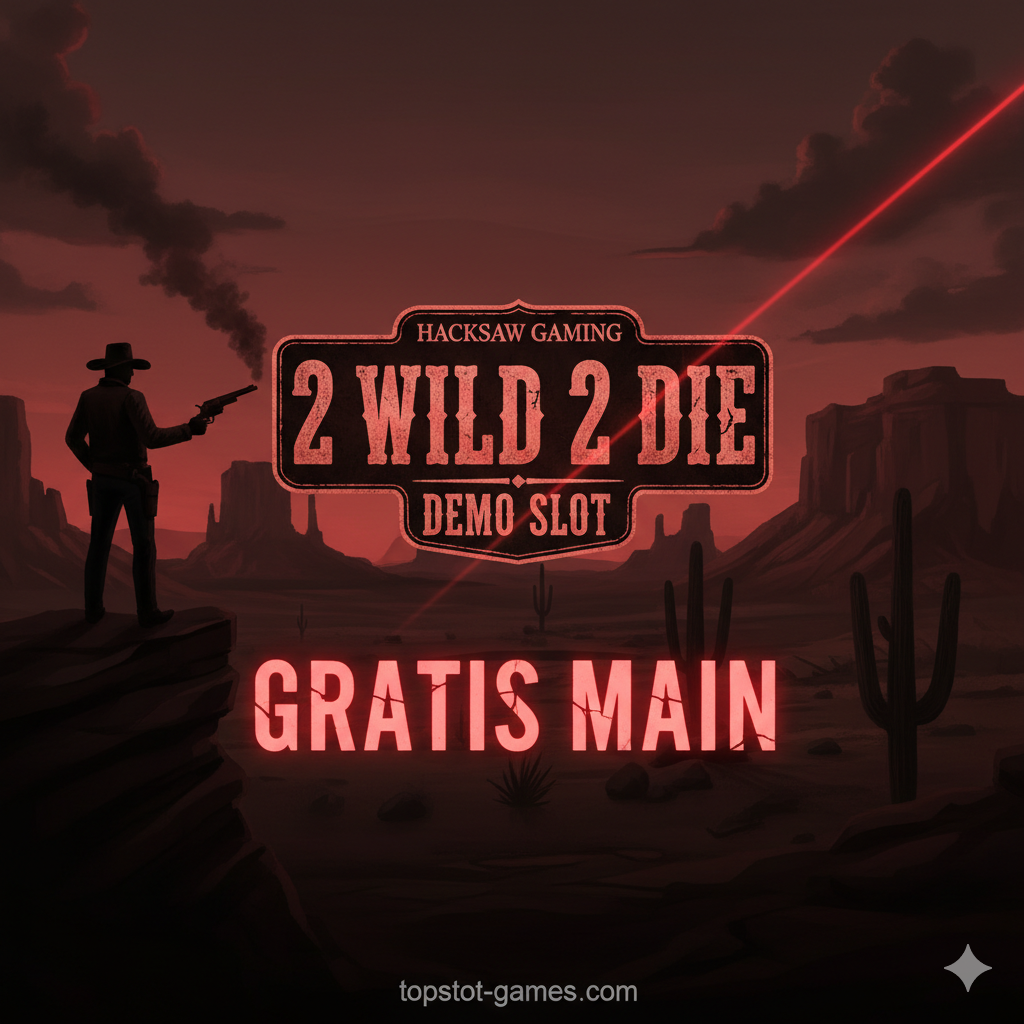 Ilustrasi yang menonjolkan fitur utama Wild Revolver. Gambar menampilkan close-up gulungan slot (reels) 2 Wild 2 Die, di mana beberapa simbol Wild dengan Multiplier (pengganda) besar (misalnya, 10x, 20x) terlihat jelas dan menumpuk. Di salah satu sudut, tampak visual revolver klasik yang baru saja ditembakkan, dengan asap yang mengarahkan pandangan mata ke simbol Wild tersebut. Gunakan efek kilatan emas atau cahaya neon pada angka Multiplier untuk menekankan potensi kemenangan besar (Max Win 15.000x). Gaya visual harus tajam, modern, dan sedikit futuristik sesuai tema Hacksaw.