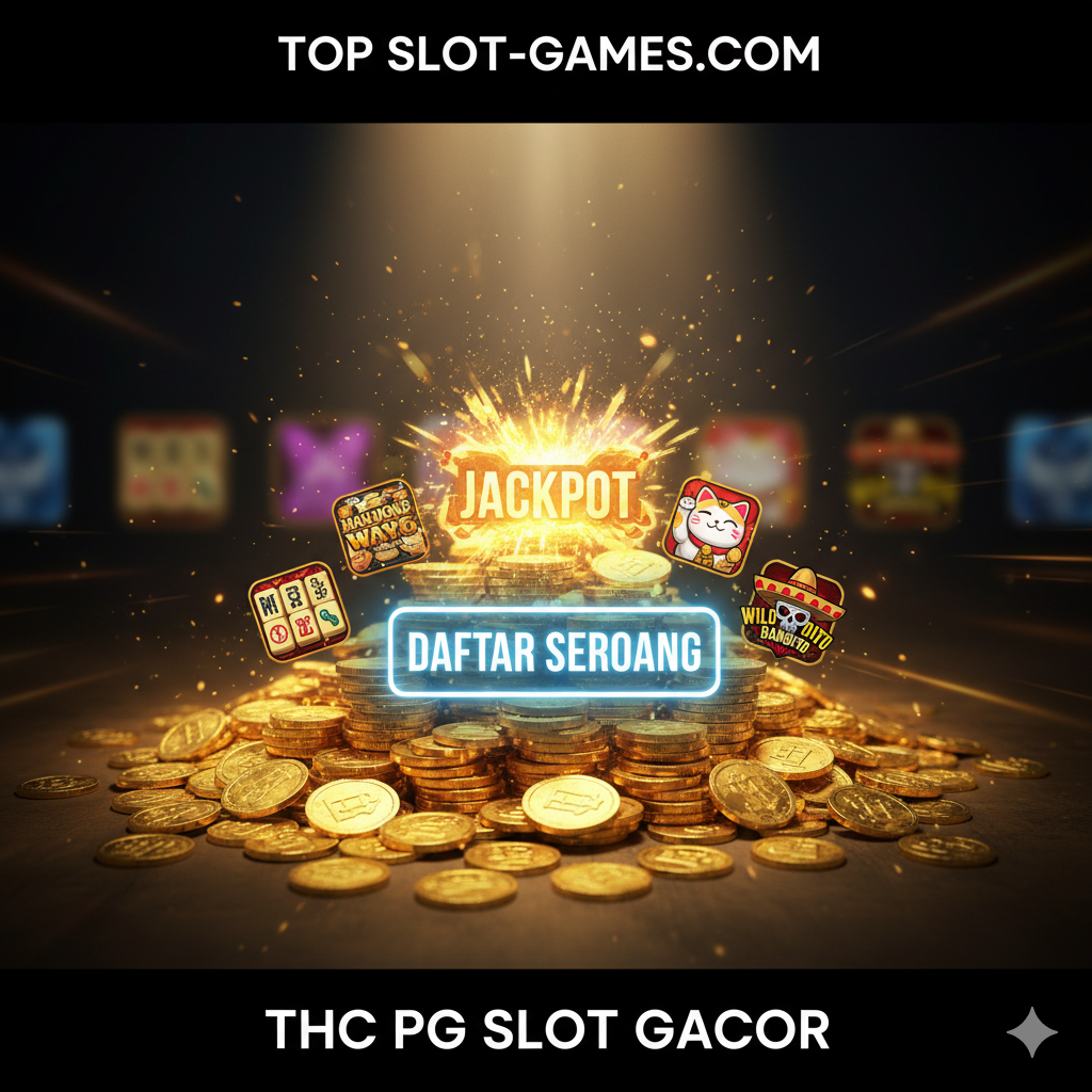 Gambar penutup yang mengundang aksi (Call to Action). Tampilkan tumpukan koin emas besar atau simbol jackpot yang meledak dengan energi. Di tengah, letakkan tombol virtual yang menonjol dengan tulisan 'DAFTAR SEKARANG' atau 'KLIK DI SINI'. Ikon Mahjong Ways, Lucky Neko, dan Wild Bandito ditampilkan mengelilingi tombol, menyiratkan potensi kemenangan besar. Latar belakang harus gelap dan dramatis dengan sorotan cahaya yang jatuh pada tumpukan harta karun. Gunakan efek blur pada latar belakang untuk menonjolkan pesan utama dan tombol ajakan bertindak.
