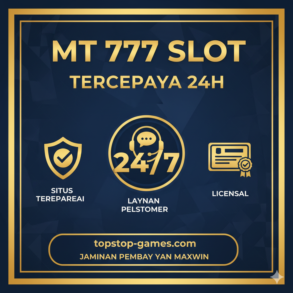 Gambar rangkuman yang menunjukkan kepercayaan dan layanan pelanggan 24/7. Tampilkan perwakilan 'Customer Service' yang ramah (mungkin berupa ikon headphone atau chat box) dengan jam 24:7 di latar belakang. Sertakan ikon perisai dan tanda centang besar untuk melambangkan 'Situs Terpercaya' dan Lisensi Resmi. Tambahkan slogan singkat seperti 'topslot-games.com Jaminan Pembayaran Maxwin' di bagian bawah. Gunakan warna solid dan profesional (misalnya, biru tua dan emas) untuk menyampaikan otoritas dan keandalan.