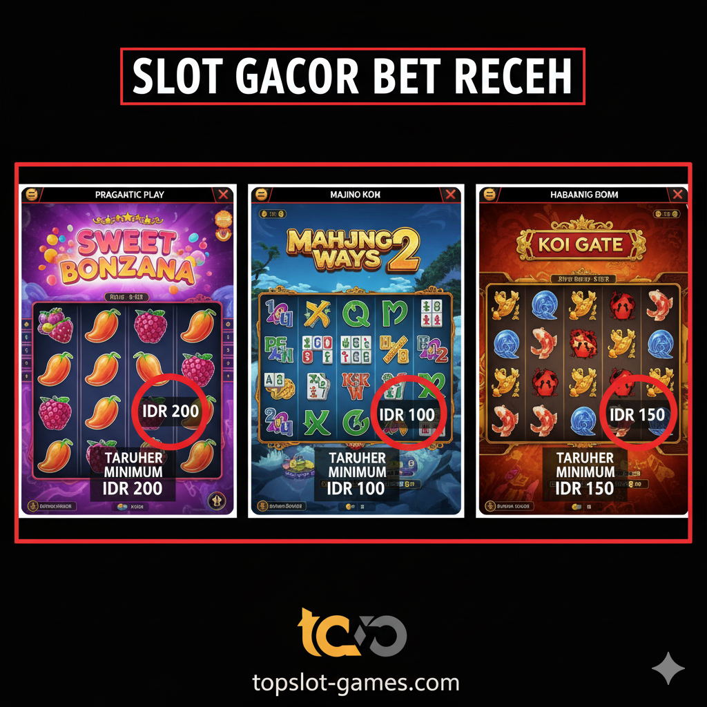 Sebuah gambar visual yang menarik perhatian untuk '35P Slot Bet Murah & Receh Terbaik 2024'. Gaya desain harus cerah dan bersemangat, menggunakan warna-warna premium seperti emas, ungu tua, dan biru elektrik, mencerminkan tema perjudian daring modern. Elemen utama: Sebuah koin emas besar (atau tumpukan koin) yang memiliki simbol 'IDR 100' atau '35P' yang menonjol. Di latar belakang, siluet atau elemen ikonik dari game slot Gacor populer seperti gerbang Olympus atau mahkota Putri Bintang. Gunakan font tebal dan modern untuk menyoroti '35P SLOT' dan 'topslot-games.com' sebagai situs tujuan. Komposisi harus dinamis dan memancarkan energi kemenangan besar dari modal kecil.