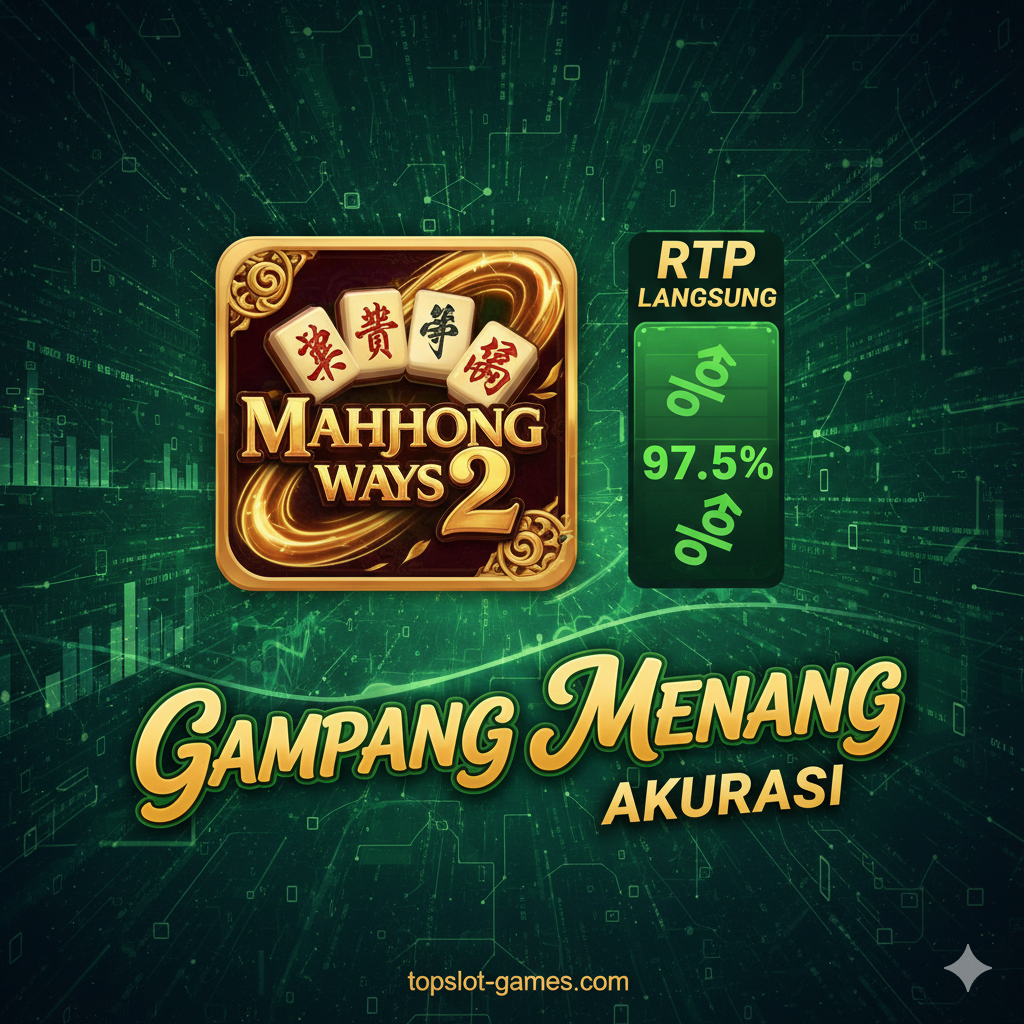 Sebuah gambar yang menekankan win rate tinggi dan fitur RTP real-time. Elemen visual inti adalah ikon slot populer PG Soft (seperti Mahjong Ways 2) dan bar persentase 'RTP Live' yang dinamis dan berdetak (menampilkan persentase tinggi, seperti 97.5%). Latar belakang mungkin terdiri dari aliran data dan diagram, menciptakan nuansa kepercayaan 'data-driven, scientific choice'. Skema warna didominasi oleh hijau dan emas, menonjolkan keuntungan 'Gampang Menang' dan 'Akurasi', menarik pemain yang mencari pengembalian tinggi.