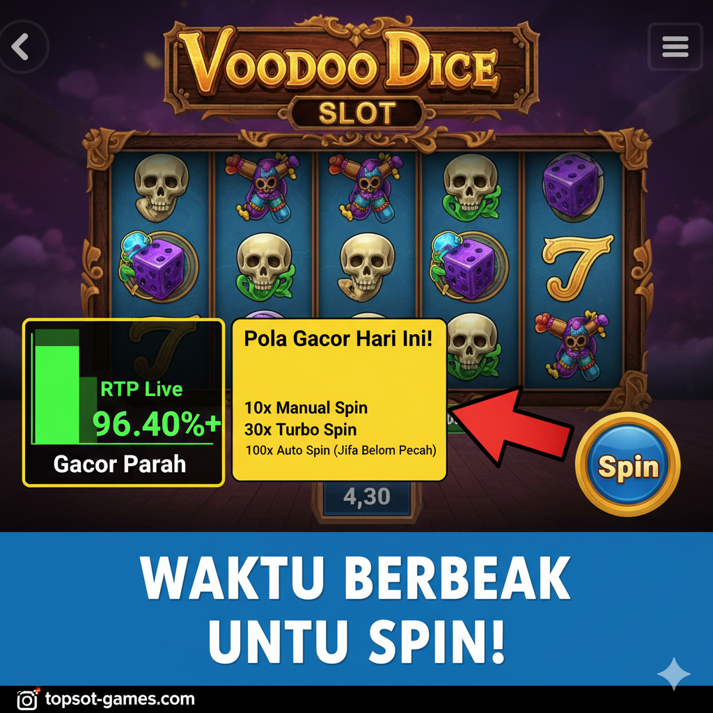 Gambar yang membandingkan Voodoo Dice Slot dengan slot populer lain (misalnya Sweet Bonanza) untuk menonjolkan keunggulannya. Buat komposisi visual 'VS' di tengah, dengan maskot atau visual utama Voodoo Dice (misalnya Boneka Voodoo) di satu sisi dan visual Sweet Bonanza (misalnya permen) di sisi lain. Sisi Voodoo Dice harus lebih menonjolkan nuansa 'Potensi Maxwin Tinggi' dan 'Fitur Unik Dice Collection' dengan efek visual yang dramatis dan dewasa, sementara sisi perbandingan harus lebih ceria. Gunakan ikon kecil (misalnya simbol koin atau mahkota) untuk menunjukkan 'Maxwin' sebagai keunggulan utama Voodoo Dice. Visual harus 'clash' dua tema yang kontras: Mistis vs Ceria.