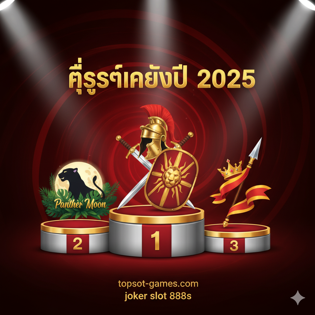 ภาพรวม 3 เกมแนะนำ Roma Slot, Panther Moon, Third Prince's Journey ที่อยู่บนแท่นรางวัลเน้นความเป็นเกมแตกง่ายที่สุดแห่งปี 2025