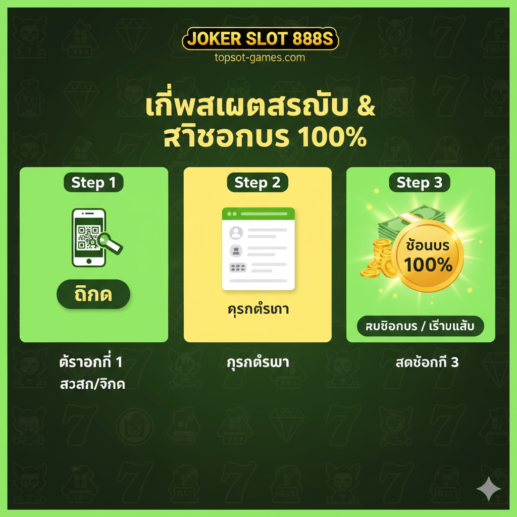 ขั้นตอนการสมัครสมาชิก 3 ขั้นตอน พร้อมรับโบนัส 100% เน้นความง่ายและรวดเร็ว